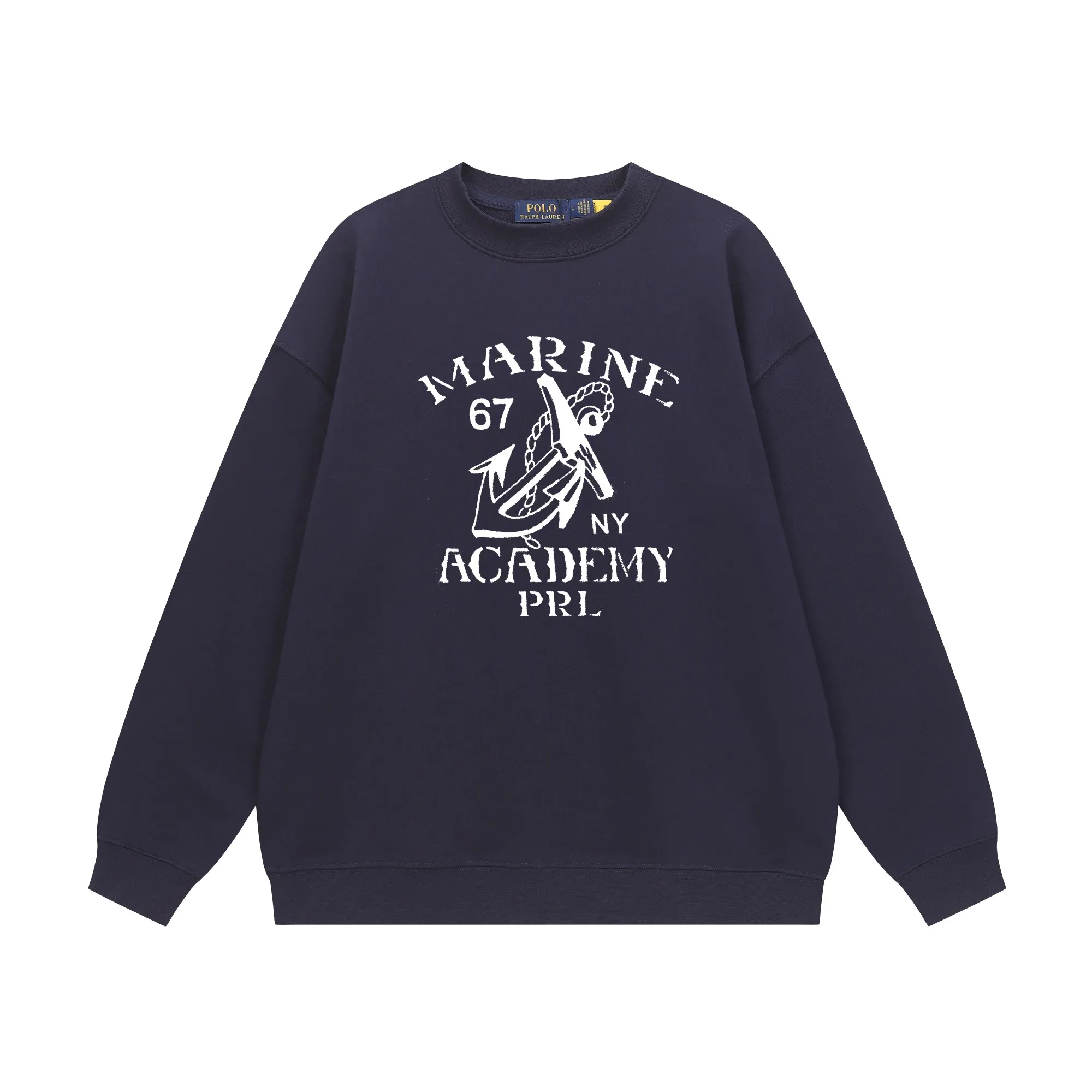 P200 Long-term stock] RalphLauren/Ralph Lauren 2025 autumn and winter new bear letter print 420g heavy large terry sweatshirt Ralph Lauren's age-reducing item, the coat fabric is made of 85% cotton ➕15% polyester, which not only retains the softness, comfort and breathability of cotton, but also adds the wear resistance and wrinkle resistance of polyester fiber, making the clothes more durable and easy to care for. Even in slightly cooler weather, you won't feel stuffy when wearing it. This kind of fabric has a natural crisp feel and is not easy to pill or deform. The bear on the chest is printed with English letters. It is full of color, full of three-dimensionality, and lifelike, adding a bit of liveliness and interest to the whole sweatshirt. There is no pressure to dress, regardless of age or gender. Complete accessories! Color: black, white, navy blue, light floral gray Size: M-L-XL-XXL